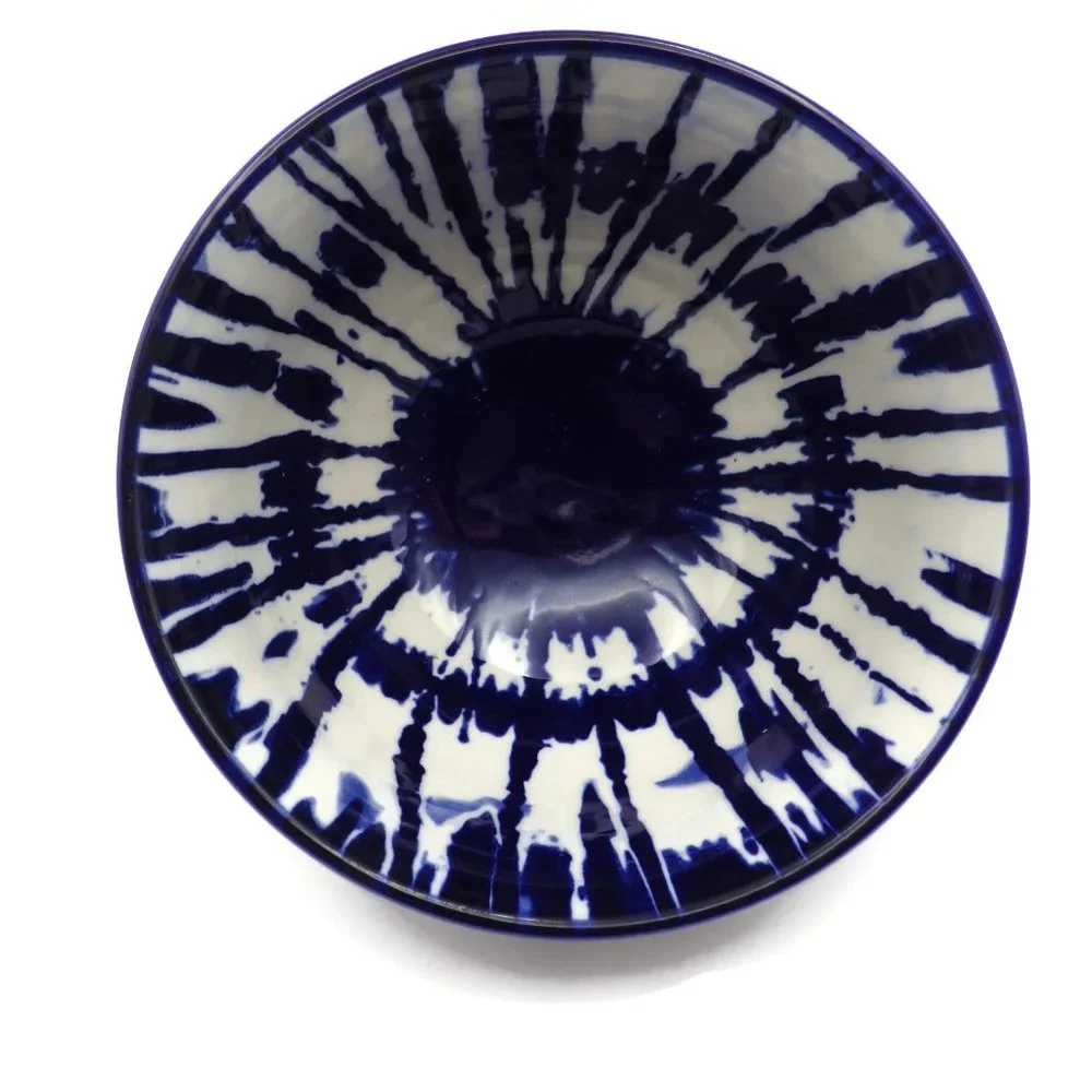 West Elm Bowl/ Indigo Tie Dye/ 5